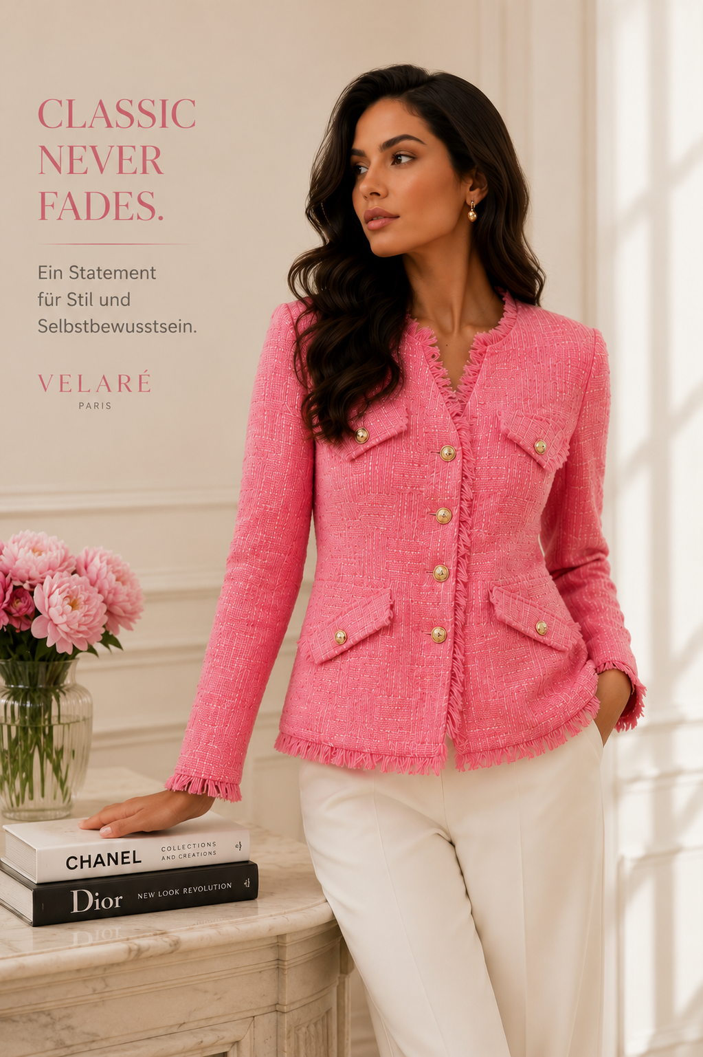 Paris Tweed Jacket – Blush Pink