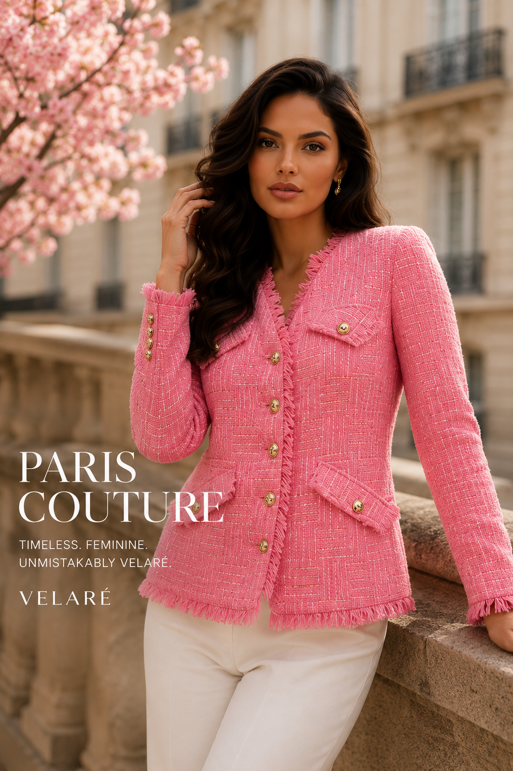Paris Tweed Jacket – Blush Pink