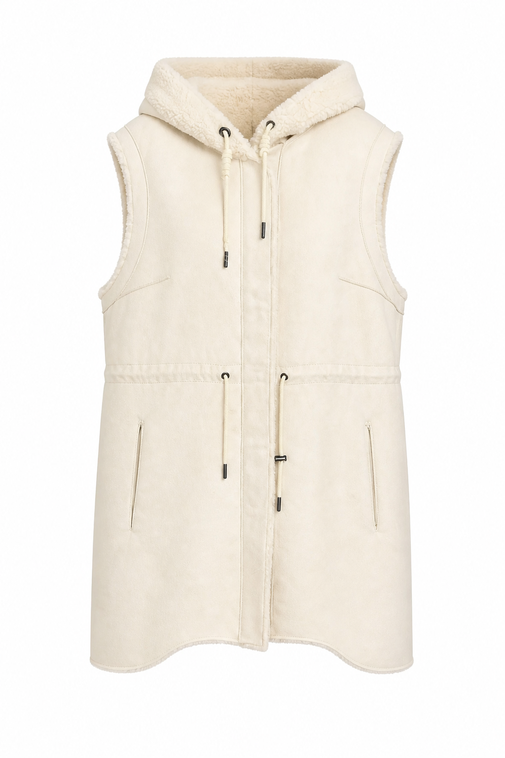 Reversible Sherpa Vest – Ivory